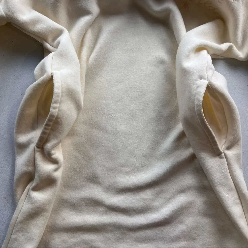 Old Navy Youths Hoodie Dress‎ Girls Can Change The World Cream Fleece XL
